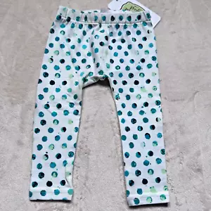 Emerald August Green Polka Dot Leggings Baby Girl 3-6 Months Pants New - Picture 1 of 7