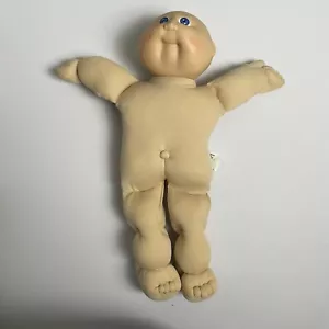Vintage Cabbage Patch Kid Puppe 1978 1982 Baby Junge Glatze blaue Augen 15 Zoll - Bild 1 von 8