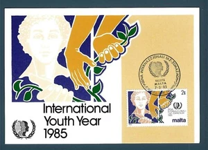 MALTA - 1985 - CARTOLINA - Anno internazionale dell agioventù - Imagen 1 de 1