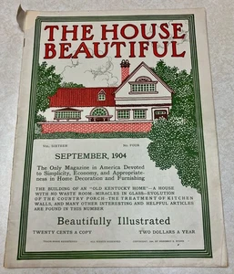 Antique The HOUSE BEAUTIFUL Magazine September 1904 - Imagen 1 de 8