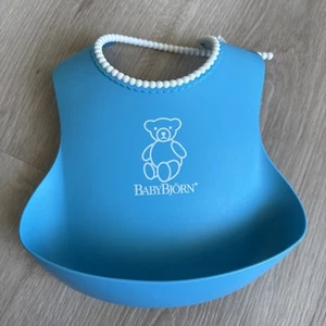 BabyBjorn Bib Plastic Food Catcher Reusable Adjustable Neck Pink - Picture 1 of 3