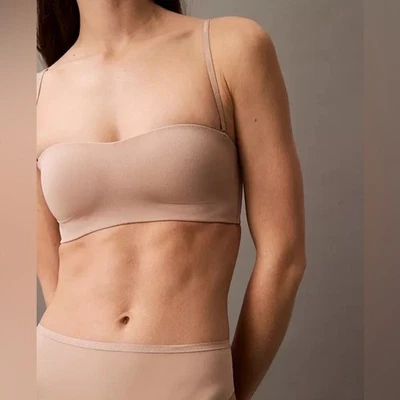 Calvin Klein Women’s Form to Body Lightly Lined Bandeau Bra QF7783 L NWT - Image 1 of 4