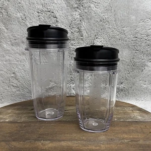 Juego de 2 tazas de repuesto con tapas Nutri Ninja de 24 onzas y 32 onzas sin BPA - Imagen 1 de 3
