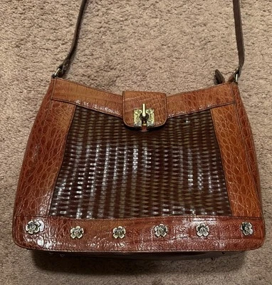 Bolso de hombro MC Marc Chantel de cuero con textura tejida Foto 1 de 4