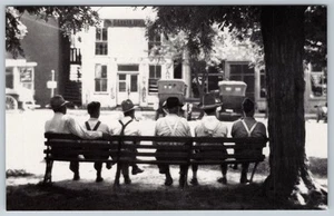 Postcard Liars Bench Men Talking Old Cars Frank Hohenberger Nashville, IN I10 - Picture 1 of 2