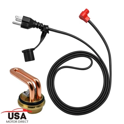 Engine Block Heater 1000W 120V Fits for 2001-2015 Chevrolet & GMC Diesel 3100130 - Image 1 of 4