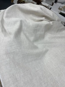 Natural linen fabric 56” Width Sold By The Yard - Picture 1 of 2