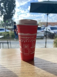 Starbucks Christmas Holiday Reusable RED Hot Drink Cup 2025 Limited Edition Rare - Bild 1 von 3