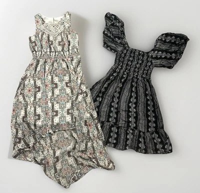 Girls Dress Lot Of 2 Size 6X Summer Style Back To School Cute - Image 1 of 4