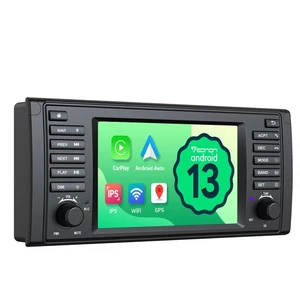 For BMW E39 525 Android Auto 13 7" Apple CarPlay Car Radio GPS Navigation Stereo - Picture 1 of 25