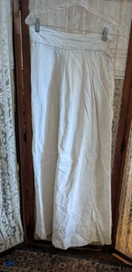 Edwardian White Cotton Walking Motoring Skirt - Picture 1 of 7