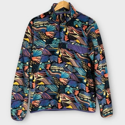 Patagonia Synchilla Fleece Aztec Joy Pitch Snap-T Pullover Jacket Mens Small - Image 1 of 4