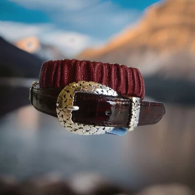 Brighton Stretch LE BEAU Leather Belt  Size 32  B60237  NWT List $74 Rare Find! - Image 1 of 4