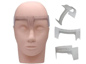 Regla guía de cejas de maquillaje reutilizable para microblading plantilla herramienta práctica - Imagen 1 de 4