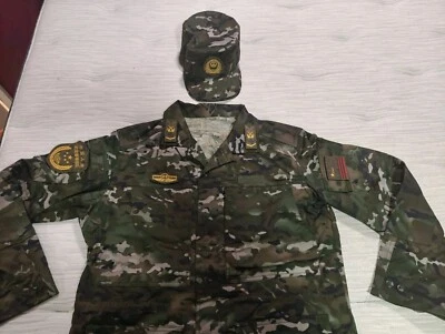 Set: NWOT Genuine PLA Armed Police type 21 summer multi-cam uniform Set - Image 1 of 4