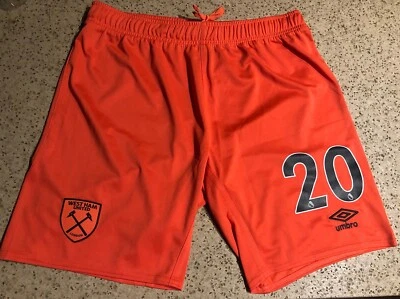West Ham United Player Match Issue 22/23 Umbro Third Shorts Soccer #20 Bowen - Image 1 of 4