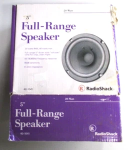 Altavoz de rango completo Radio Shack 5"" automático/hogar nuevo stock antiguo con caja de 20 vatios - Imagen 1 de 9