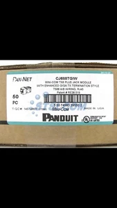 New Panduit Category Cat 6 Jack RJ45 CJ688TGIW BOX 50 JACKS FREE SHIPPING Cat6 - Picture 1 of 1