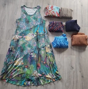 Santiago ärmelloses Maxikleid mit weicher Umrandung und Taschen Größe 1X - Bild 1 von 14