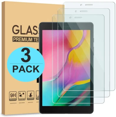 3-Pack Tempered Glass Screen Protector for Samsung Galaxy Tab A 8.0 T290/T295 - Image 1 of 4