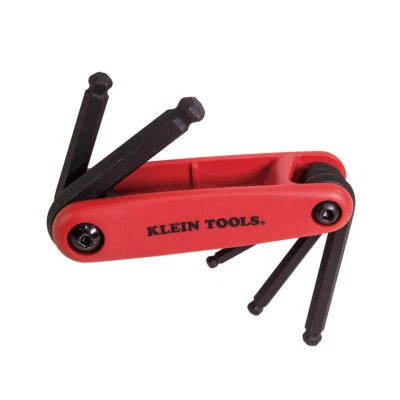 Klein Tools 70572 Grip-It® Five Key Metric Folding Ball End Hex Set - Image 1 of 4