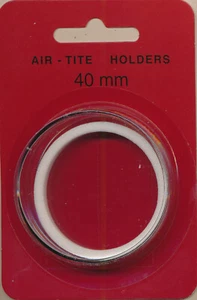 AIR-TITE Coin Holder - 40 mm- White Ring - $50 GOLD Comm, 1 oz Silver Buffalo - Picture 1 of 5