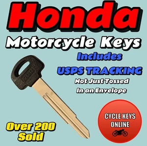Honda Ruckus keys 2002 and up Replacement Cut to Code key C00-C99, D00-D99 - Picture 1 of 5