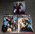 Iron Man 1 + 2 + 3 Limited Edition Steelbook Trilogy Lot 4K + Blu-Ray + Digital