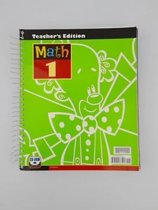 BJU Press 3rd Edition Math 1 Teacher's Edition CD 216192 - Picture 1 of 19