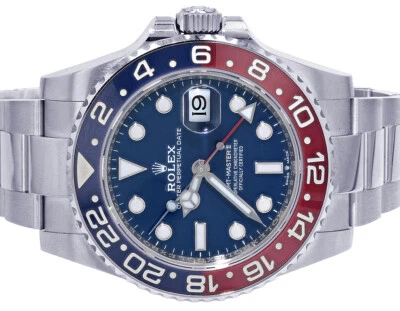Reloj Rolex 2023 GMT-Master II 40mm esfera azul oro blanco 126719BLRO Foto 1 de 4