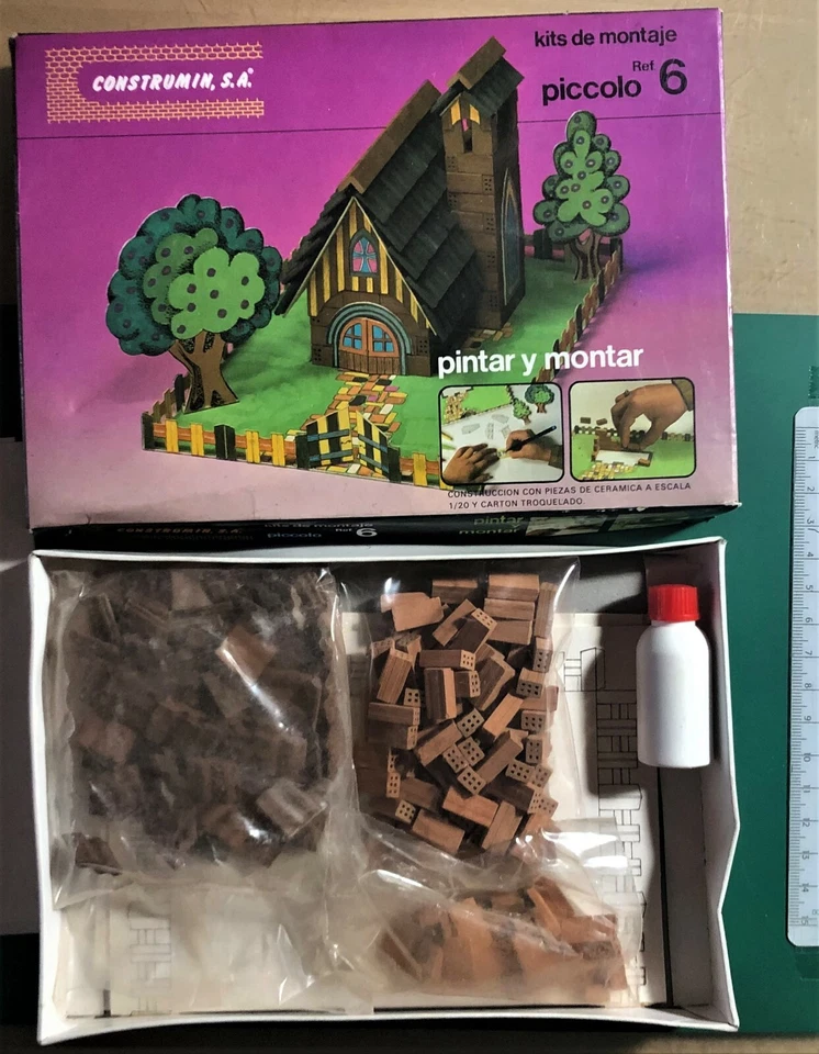 CONSTRUMIN S.A. REF.6 - DOMUS KIT MATTONI CARTONCINO - SCALA 1/20 NUOVO - Immagine 1 di 1