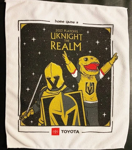 2023 VGK Rally Towel Home Game 9 vs Dallas Stars Vegas Golden Knights 5/27/23 Cover