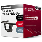 Produktbild - Anhängerkupplung starr + E-Satz 7pol universell für Skoda Felicia Pick-Up 96-