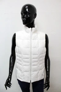 Jacket Geox Woman Sleeveless Size 44 White Jacket Winter Jacket - Picture 1 of 15