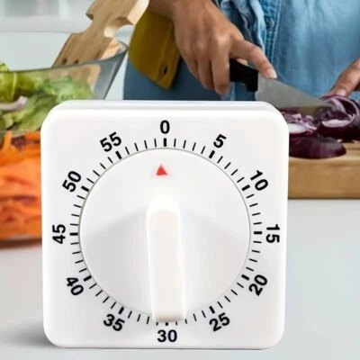 CONTAMINUTI TIMER PER CUCINA MECCANICO 60 MINUTI (NO BATTERIE) CON SUONERIA - Immagine 1 di 4