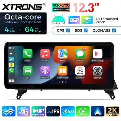 4G Android 14 DSP Octa Core Car GPS Stereo Radio 64GB For BMW X5 E70 X6 E71 CIC - Image 1 of 4