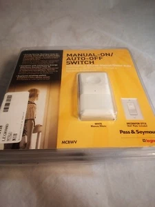 Pass & Seymour Legrand MCSWV Manual On Auto-Off Switch Light, White - Picture 1 of 6