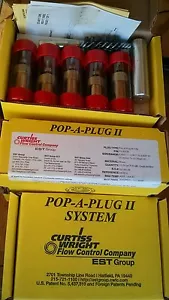 Lot of 10 Pop A Plug II P2-900-B KIT EST Curtiss Wright Heat Exchanger Tube Plug - Foto 1 di 4