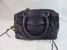 REBECCA MINKOFF Women's Purple Leather Tote Satchel Shoulder bag