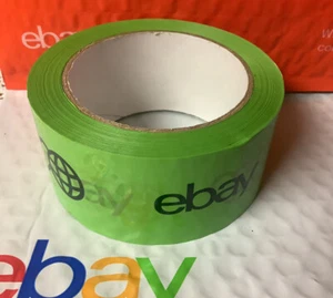 ✅ Eine Rolle 2" x 75 Yards ☆ GRÜNE Farben ☆ Verpackungsband der Marke eBay - Bild 1 von 3