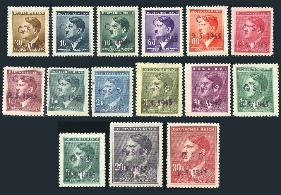 CZ386. CHECOSLOVAQUIA LIBERACIÓN LOCALES 1945 MILEVSKO VIOLETA - PROTECTORADO A.H. Foto 1 de 1