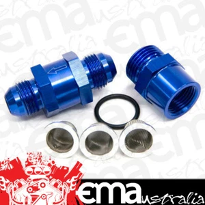 Aeroflow AF608-04 -4AN Inline Fuel & Oil Filter Blue 3 x Filter 30 80 150 Micr - Picture 1 of 2