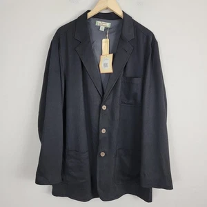 Tommy Bahama Bradford Suit Jacket L Black Silk 3 Buttons Notch Long Sleeves NWT - Picture 1 of 11