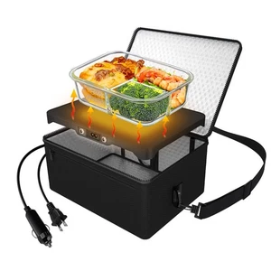 Portable Oven, 12V 24V 110V Car Food Warmer Portable Personal Mini Oven Elect... - Picture 1 of 7