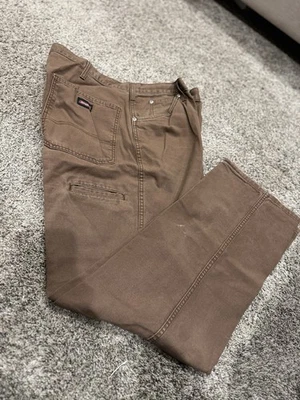 Pantalones de trabajo Dickies para hombre 38x32 marrón lona pato Foto 1 de 4