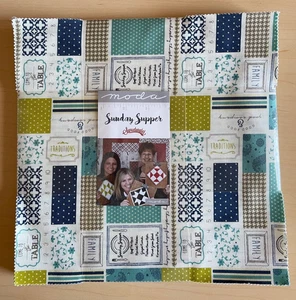 Moda Layer Cake Sunday Supper Sweetwater Fabric 10" Square Stacker 42 Swatches - Picture 1 of 2