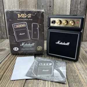 Marshall MS-2 Micro Stack - Portable Battery-Powered Mini 1W Guitar Amp w/Clip - Picture 1 of 15