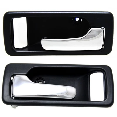 Conjunto de maçaneta de porta para 1990-1993 Honda Accord Coupe frente azul com alavanca cromada 2 peças - Imagem 1 de 4