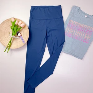 YITONG Slate Blue High Rise Exercise Workout Legging Pants size Small NWT - Picture 1 of 6
