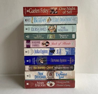 Historical Romance Lot 10 Mixed Vintage Books Foto 1 de 4